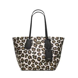 Coach TAXI LARGE SHOPPER TOTE IN OCELOT PRINT
LEATHER